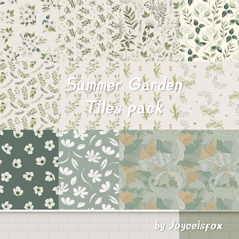 Скриншот мода Сет плитки Summer Garden Tiles pack